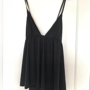 Blank float deep v tank top